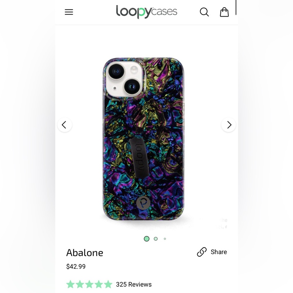 iPhone 13/iPhone 14 Abalone Loopy Case